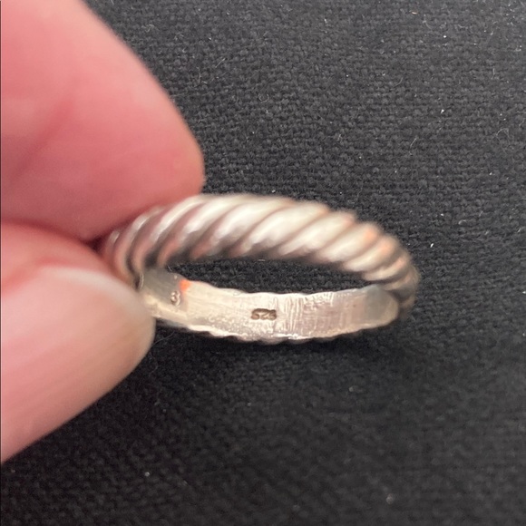 David Yurman Pave & Sterling ring - Picture 10 of 14